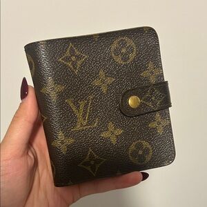 Louis Vuitton Brown Monogram Canvas Snap Wallet
